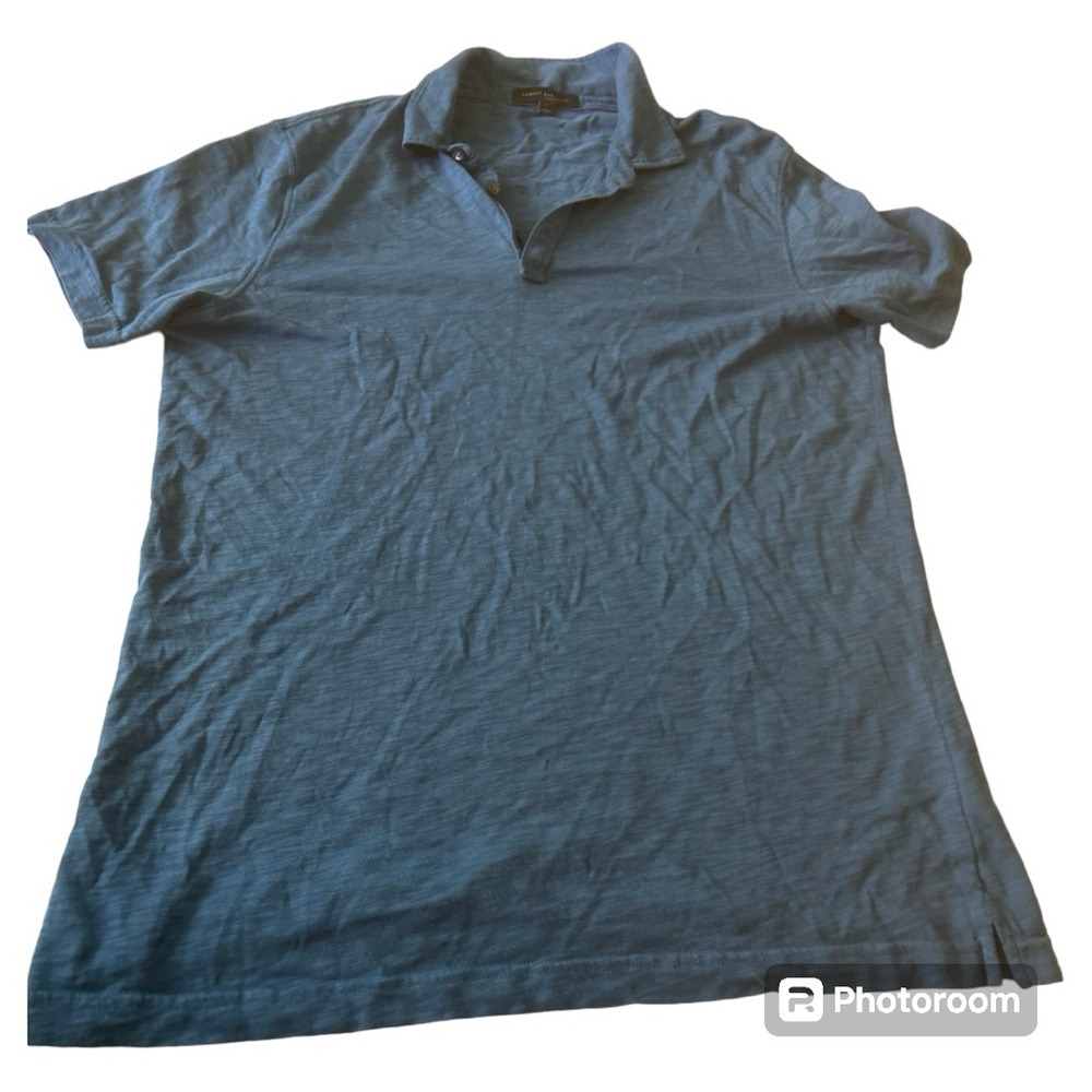 Robert Barakett blue short sleeve polo shirt